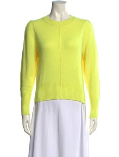 Pre-owned Isabel Marant Cashmere Crew Neck Sweater In Yellow