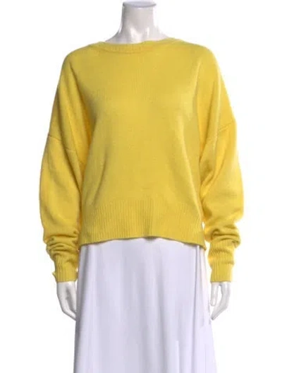 Pre-owned Isabel Marant Cashmere Crew Neck Sweater In Yellow