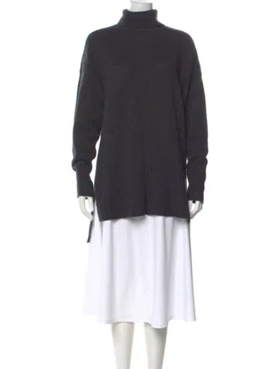 Pre-owned Isabel Marant Cashmere Mock Neck Sweater In Gray