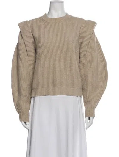Pre-owned Isabel Marant Cashmere Mock Neck Sweater In Neutral