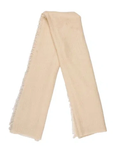 Pre-owned Isabel Marant Cashmere Printed Scarf In Neutral