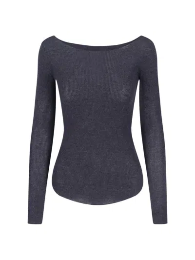 ISABEL MARANT CASHMERE-SILK KNIT TOP - BLACK