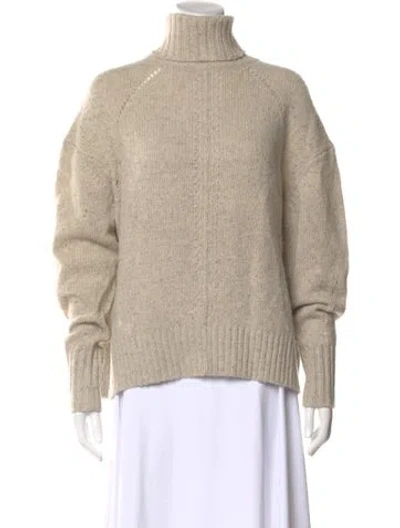 Pre-owned Isabel Marant Cashmere Turtleneck Sweater In Neutral