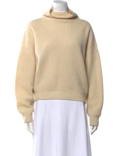 Pre-owned Isabel Marant Cashmere Turtleneck Sweater In Neutrals