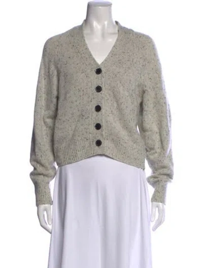Pre-owned Isabel Marant Cashmere Tweed Pattern Sweater In Grey