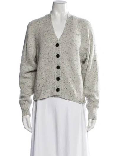 Pre-owned Isabel Marant Cashmere Tweed Pattern Sweater In Neutrals