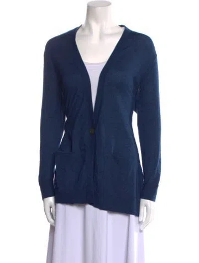 Pre-owned Isabel Marant Cashmere V-neck Sweater In Blue