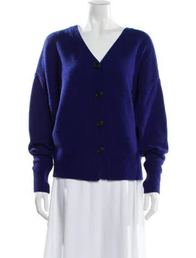 Pre-owned Isabel Marant Cashmere V-neck Sweater In Blue