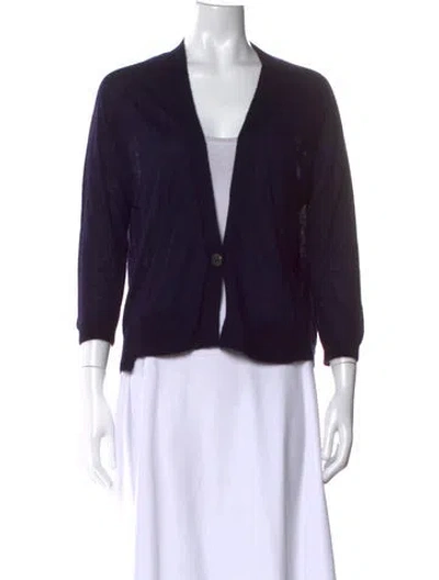 Pre-owned Isabel Marant Cashmere V-neck Sweater In Blue