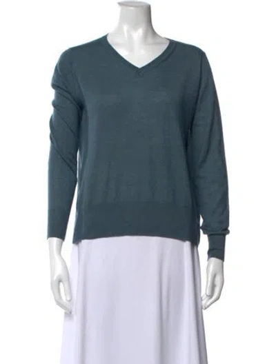 Pre-owned Isabel Marant Cashmere V-neck Sweater In Blue