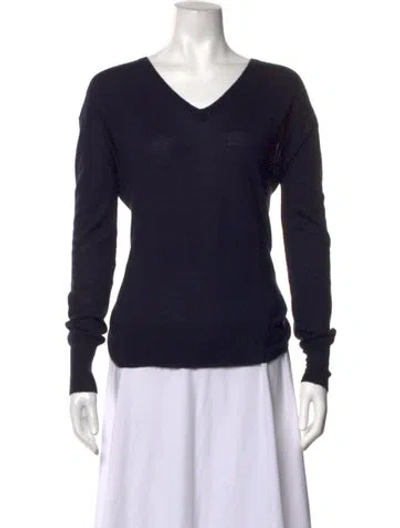 Pre-owned Isabel Marant Cashmere V-neck Sweater In Blue