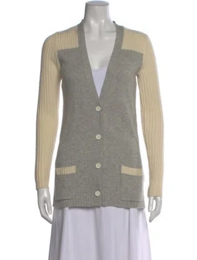 Pre-owned Isabel Marant Cashmere V-neck Sweater In Gray