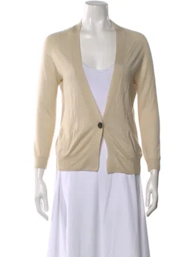 Pre-owned Isabel Marant Cashmere V-neck Sweater In Neutral