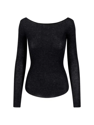Isabel Marant Cashmere-silk V-neck Sweater In Black