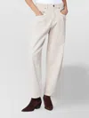 Isabel Marant Casual Cotton Blend Trousers Five Pockets In White