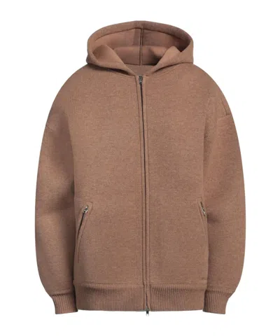 Isabel Marant Lanny Wool-blend Hoodie In Brown