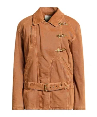 Isabel Marant Casual Long-sleeve Jacket In Brown