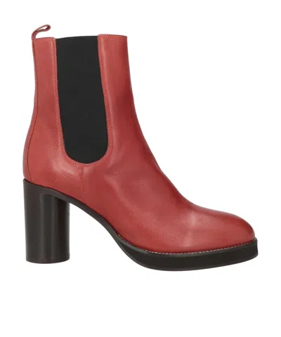 Isabel Marant Casual Minimalist Leather Boots In Black