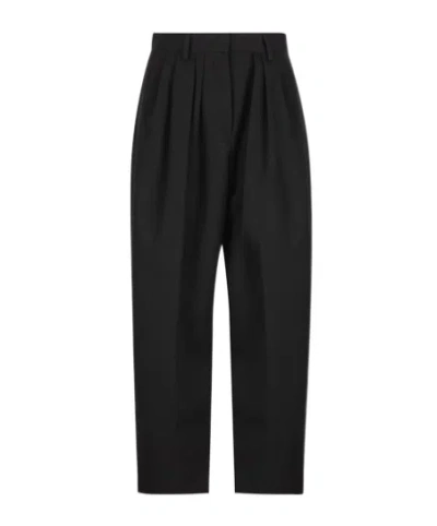 Isabel Marant Casual Trousers With Belt Loops In Black