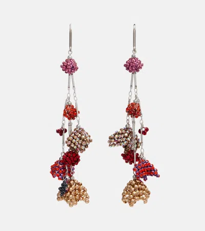 Isabel Marant Catalina Crystal-embellished Drop Earrings In Multi