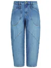 Isabel Marant Catarina Blue Cotton Jeans In Blue