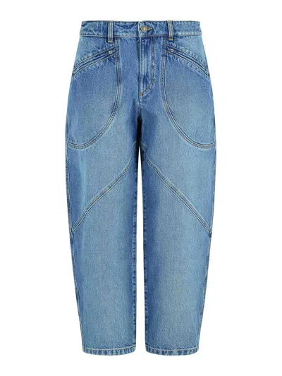 ISABEL MARANT CATARINA BLUE COTTON JEANS