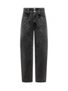 Isabel Marant Catarina Quilted High-rise Tapered Jeans In Black