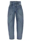 Isabel Marant Catarina Blue Cotton Jeans In Blue