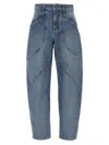 Isabel Marant Catarina Blue Cotton Jeans In Blue