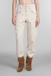 Isabel Marant Catarina High Waist Trousers In Beige