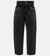 Isabel Marant Catarina Quilted High-rise Tapered Jeans In Black