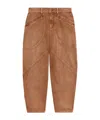 Isabel Marant Tailored Trousers Contrast Stitching In Brown