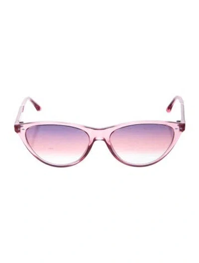 Pre-owned Isabel Marant Cat-eye Gradient Sunglasses In Clear/pink