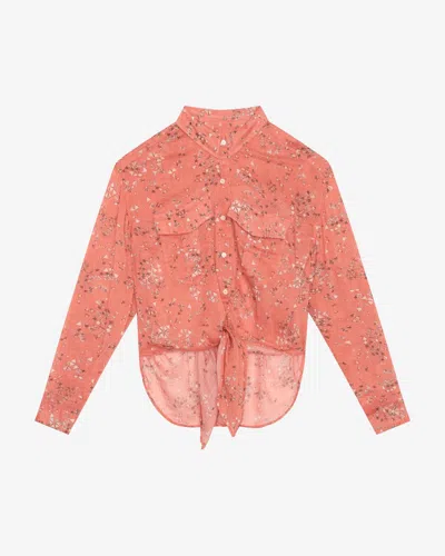 Isabel Marant Cathy Shirt In Shell Pink