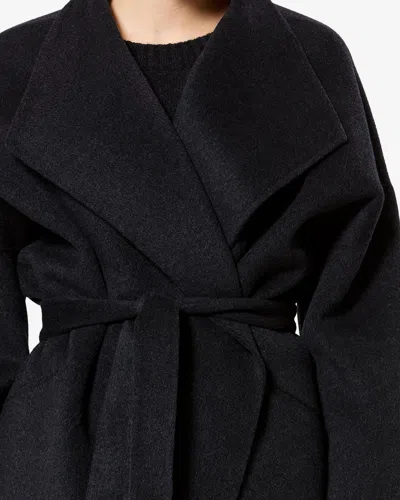 Isabel Marant Ceaton Coat In Anthracite