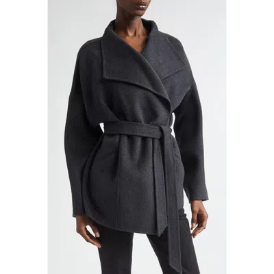 Isabel Marant Ceaton Wool & Cashmere Wrap Coat In Black