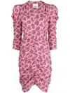 Isabel Marant Celina Print Silk Mini Dress