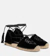 Isabel Marant Celsi Leather Espadrilles In Black