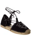 Isabel Marant Celsi Leather Espadrilles In Black
