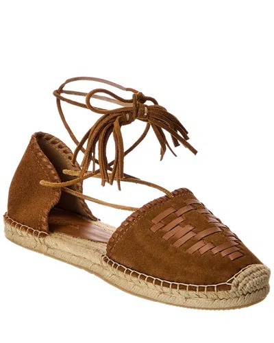 ISABEL MARANT CELSI SUEDE & LEATHER ESPADRILLE