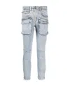 Isabel Marant Cenime Multi-pocket Straight-leg Jeans In Gray