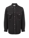 Isabel Marant Men's Black Cesar Plain Cotton Shirt In Nero