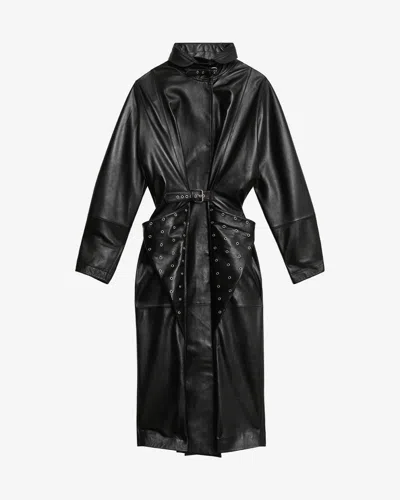 Isabel Marant Cesira Coat In Black