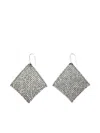 Isabel Marant Chainmail Drop Earrings In White