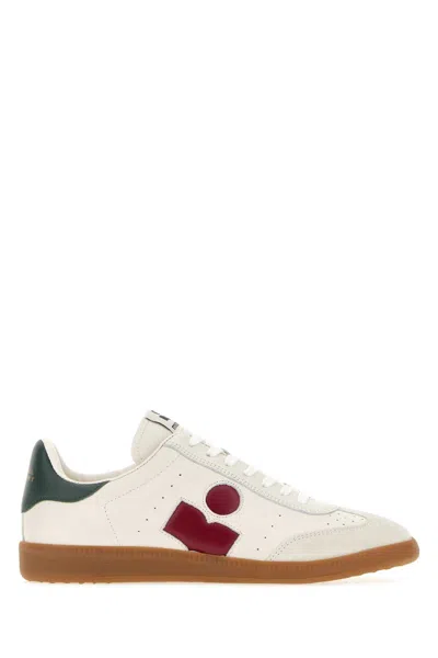 Isabel Marant Chalk Leather Bryce Sneaker For Women In White