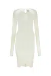Isabel Marant Chalk Stretch Viscose Logane Dress