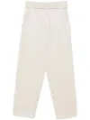 Isabel Marant Chalk Viscose Trousers In Neutral