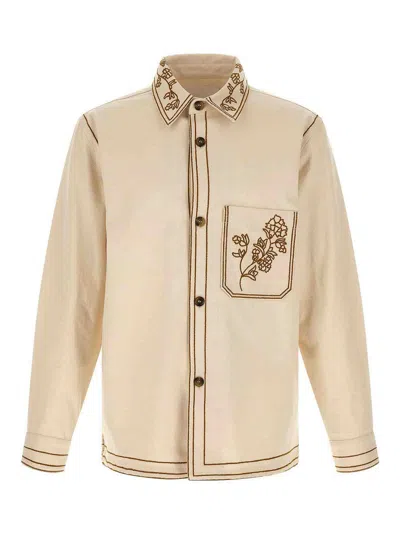 Isabel Marant Rudy Overshirt In Neutral