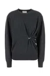 Isabel Marant Ilaria Wool And Cashmere Blend Sweater In Dark Grey