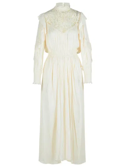 Isabel Marant Vestido Midi - Beis In Beige
